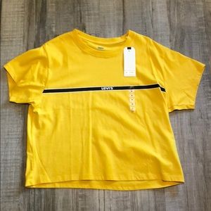 Brand New Levi Crop Top Logo tee